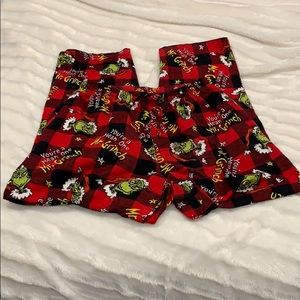 Grinch pajama bottoms
